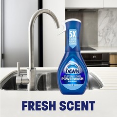 Platinum Powerwash Dish wash Spray Fresh Scent 16 oz, 1 Spray+3 Refills, 4-Pack