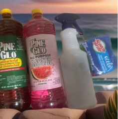 2 Pack- Pine Glo 1 Spray Bottle 28oz 2pack Scotch Brite COMBO JUMBO