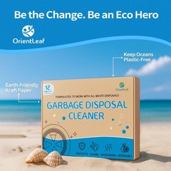 ORIENTLEAF Garbage Disposal Cleaner and Deodorizer Tablets 20g 1 Year Supply …