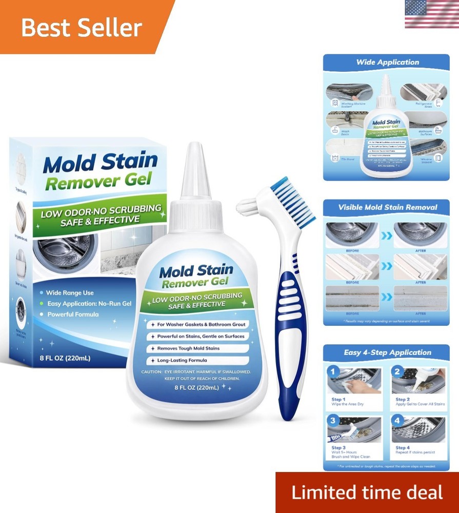 Mold-Stain Remover Gel for Washing Machine & Bathroom – Low Odor Remover Gel …
