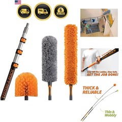 20 Foot High Duster Kit with 4-12 ft Extension Pole High Ceiling Duster C…