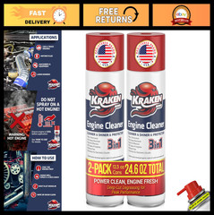 Engine Cleaner Spray 2 Pack – 12.3 fl. Oz Each, Powerful Degreaser for Gunk & Mo