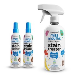 Messy Eater Stain Remover – 4oz 2-Pack & 16oz Spray – Laundry Spot Cleaner for C