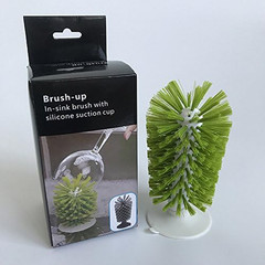 Suction Cup Glass Cleaning Brush – Fast & Easy Cup Cleaner for Glassware & Mugs
