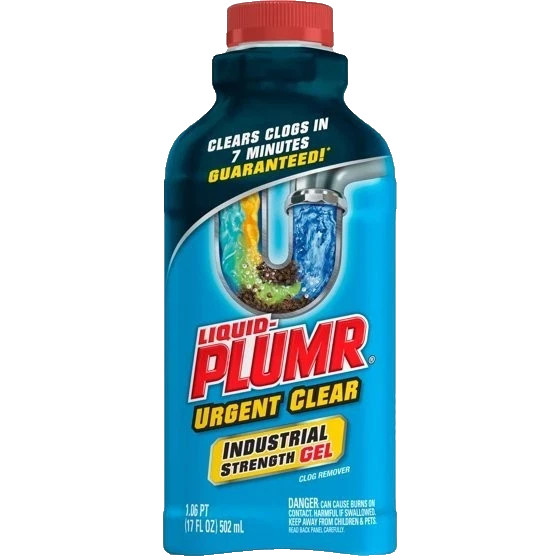 Liquid-Plumr 17 oz.Industrial Strength Urgent Clear Clog Remover & Drain Cleaner