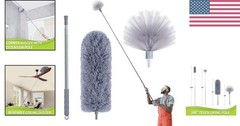 Professional-Grade Cobweb Duster with Extendable Telescoping Pole – Eco-Friendly