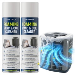 featrity Foaming AC Coil Cleaner: 38oz for Evaporators and Condensers | No-Ri…