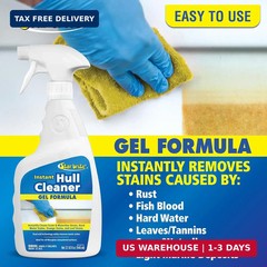 STAR BRITE Instant Hull Cleaner – 32 Oz Gel Spray – Easily Remove Stains, Scum L