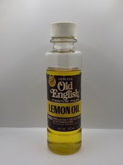 Old English Lemon Oil Furniture Polish 8 Oz GLASS Bottle Vintage 80% FULL