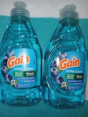NEW! GAIN (2-PACK) 8 Fl. Oz. 🫐●HONEY BERRY HULA● Ultra Dish Washing Liquid🫧.