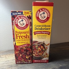 2 Vtg Arm & Hammer Potpourri Fresh Carpet Deodorizer COUNTRY 21 Oz NOS & Used