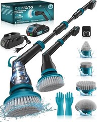 Bei&Hong Electric Spin Scrubber 1000rpm Cordless with Lithium Battery