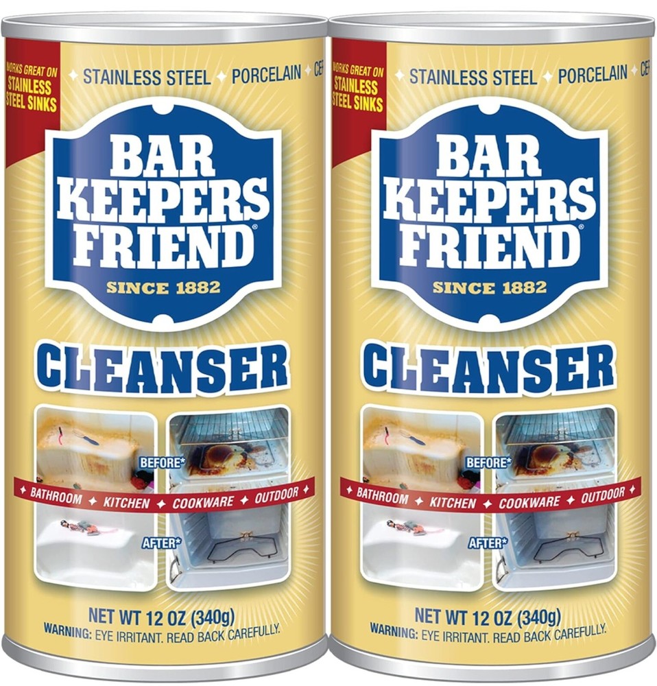 BRAND NEW Bar Keepers Friend Powdered All Purpose Cleanser, 12 oz – 2 Pack