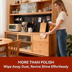 Natural Orange Oil Wood Cleaner Polish Spray – 2-Pack, 32oz Total