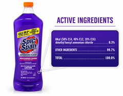 Spic and Span Multi-Surface Floor Cleaner Lavender 34 oz 5 Pack