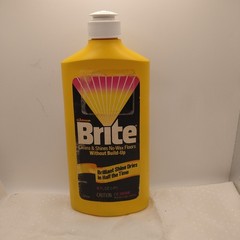 VINTAGE BRITE NO WAX FLOOR CLEANER SC JOHNSON 16 OZ 1982 DISCONTINUED 3/4 Full