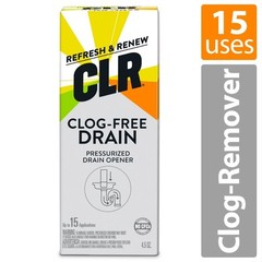 CLR Brand Clog-Free Drain Opener, Chemical-Free Pressurized Air Canister