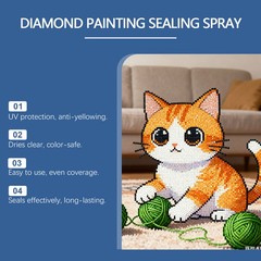 100ml Diamond Art Sealer Spray Quick-Drying Permanent Glue for 5D Painting Shine