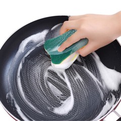 6-72PCS Multi-Purpose Double-Faced Sponge Scou Pads Dish Washing Scrub Sponge