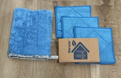 NORWEX 3 – ENVIROSCRUB DUAL SIDED CLOTHS & SCRUB MITT W/ BACLOCK BLUE NEW LOT!