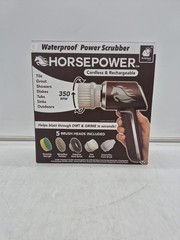 Horsepower Waterproof Power Scrubber Cordless and Rechargeable NIB