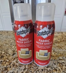 (2-Pack) 3M Scotchgard FABRIC WATER SHIELD Waterproof Clothes Upholstery 10Oz