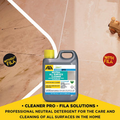 FILA Surface Care Solutions, CLEANER PRO, Neutral All Purpose Cleaner, Highly Co