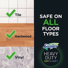 Swiffer HEAVY DUTY PET Wet Mopping Cloth Pad Refills ~Febreze Fresh Odor Defense