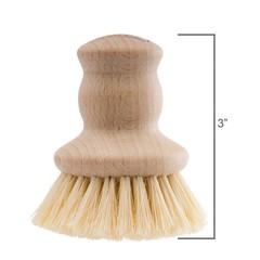 Pot Brush Set, Tampico Fiber, 2 Pack – Medium-Firm Scrub Brushes for Pots, Pa…