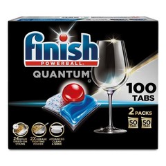Finish Quantum Powerballs Dishwashing Detergent Gel Tabs 3.52 Lb, 100 Tabs