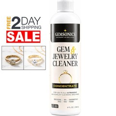 Liquido 8oz Para Limpiar Joyas De Plata y Oro Compatible Con Máquina Ultrasónica