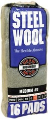 Homax 106604-06 Steel Wool, #1 Grit, Medium, Gray (1-PACK OF 16 PADS)