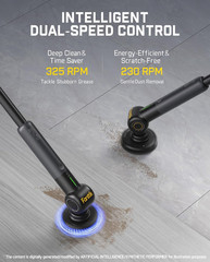 Flip G9 Pro Electric Scrubber, Voltipulse Motor, for Bathroom | Dual-Speed Clean