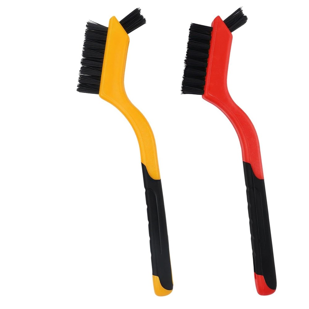 2PCS Small Non-Scratch Nylon Bristles, Wire Brush Set for Cleaning, Car Detai…