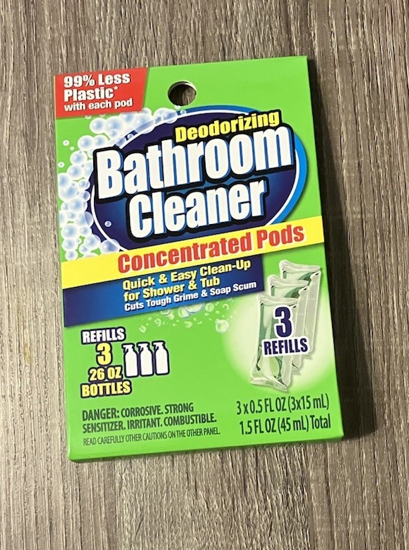 Deodorizing Bathroom Cleaner Concentrated Pods 3 Refills