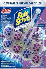 Soft Scrub Lavender 4 in 1 Toilet Bowl Cleaner Rim Hanger 2 Count Toilet