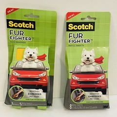 Scotch Fur Fighter Upholstery Pet Hair Fur Remover + Refill 8 ct