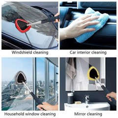 Windshield Cleaner Wand Microfiber Car Inside Window Cleaning Tool Anti Fog 2025