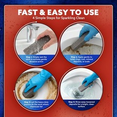 Pumice Scouring Stick for Cleaning Toilet Bowl Rings & Hard Water Stains,