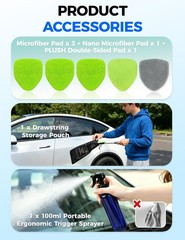XINDELL Windshield Cleaner Tool – Car Interior Window Cleaning Kit with Exten…