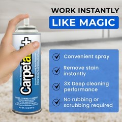 Carpet Aid Spot & Stain Remover – Removes Oil, Grease, Ink, Coffee, Pet Urine…