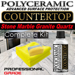 POLYCERAMIC COATING PROFESSIONAL GRANITE POLISH MARBLE COUNTERTOP PROTECTION