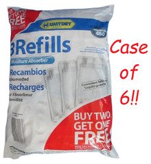 6 – Humydry Moisture Absorber Refills Premium 450 – 3 Refills (15.9oz/450g EACH)