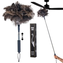 Ostrich Feather Duster for Electronics, Keyboard – Soft Dusting Tool for Scre…