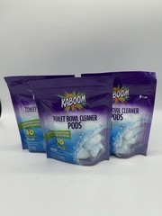 KABOOM Fresh Scent Toilet Bowl Pods 3 Bags 30 Count Total Free Shipping New