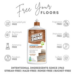 Hardwood Floor Luster-Polish 27Oz | Plant-Derived W/Carnauba | Safer Choice, No
