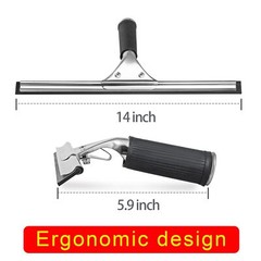 Window Squeegeeยallpurpose Stainless Squeegee Adhesive Household Steel Showe…