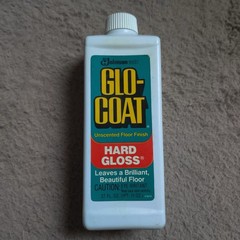 SC Johnson Wax Glo-Coat Hard Gloss Floor Finish 27 Oz Unscented 1989 90% Full