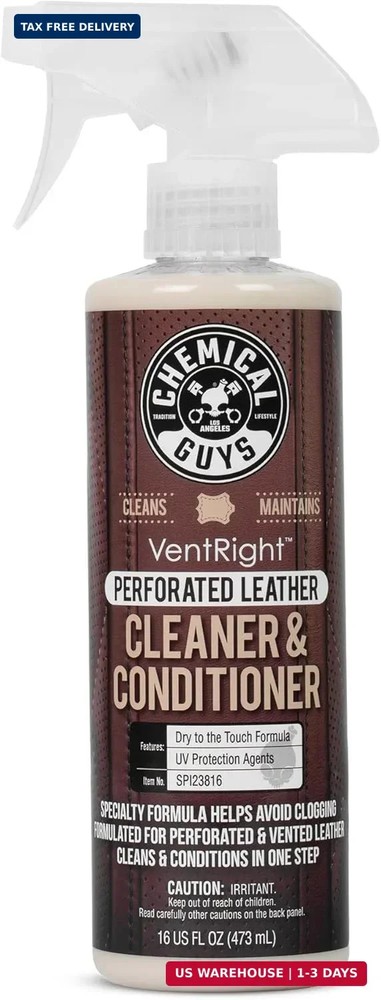 Chemical Guys VentRight Perforated Leather Cleaner and Conditioner Deep Cleaning