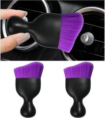 2x Car Interior Dust Brush Soft Scratch Free Auto Detailing Brushes Cleaning US